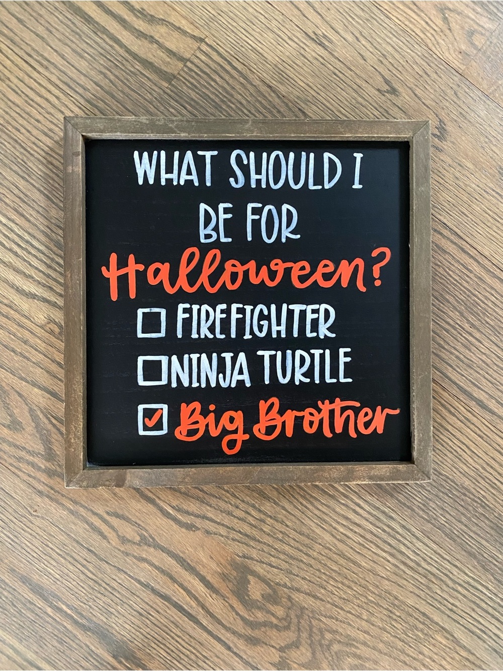 Big brother Baby announcement (Halloween)